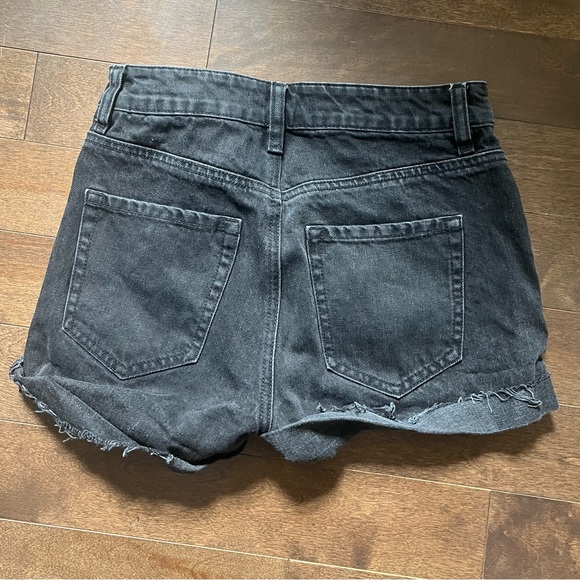 Garage High Waist Denim Jean Mom Shorts - Picture 3 of 3